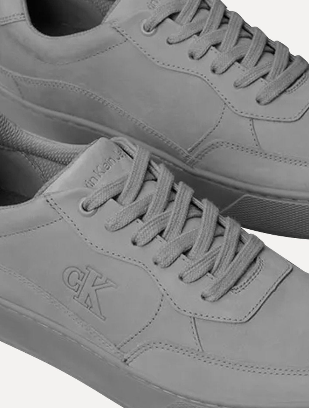 Tênis Calvin Klein Jeans Masculino Palito Side Nobuck Cinza