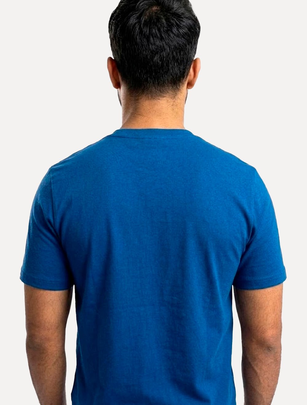 Camiseta Individual Masculina Comfort Pima Soft Touch Logo Azul