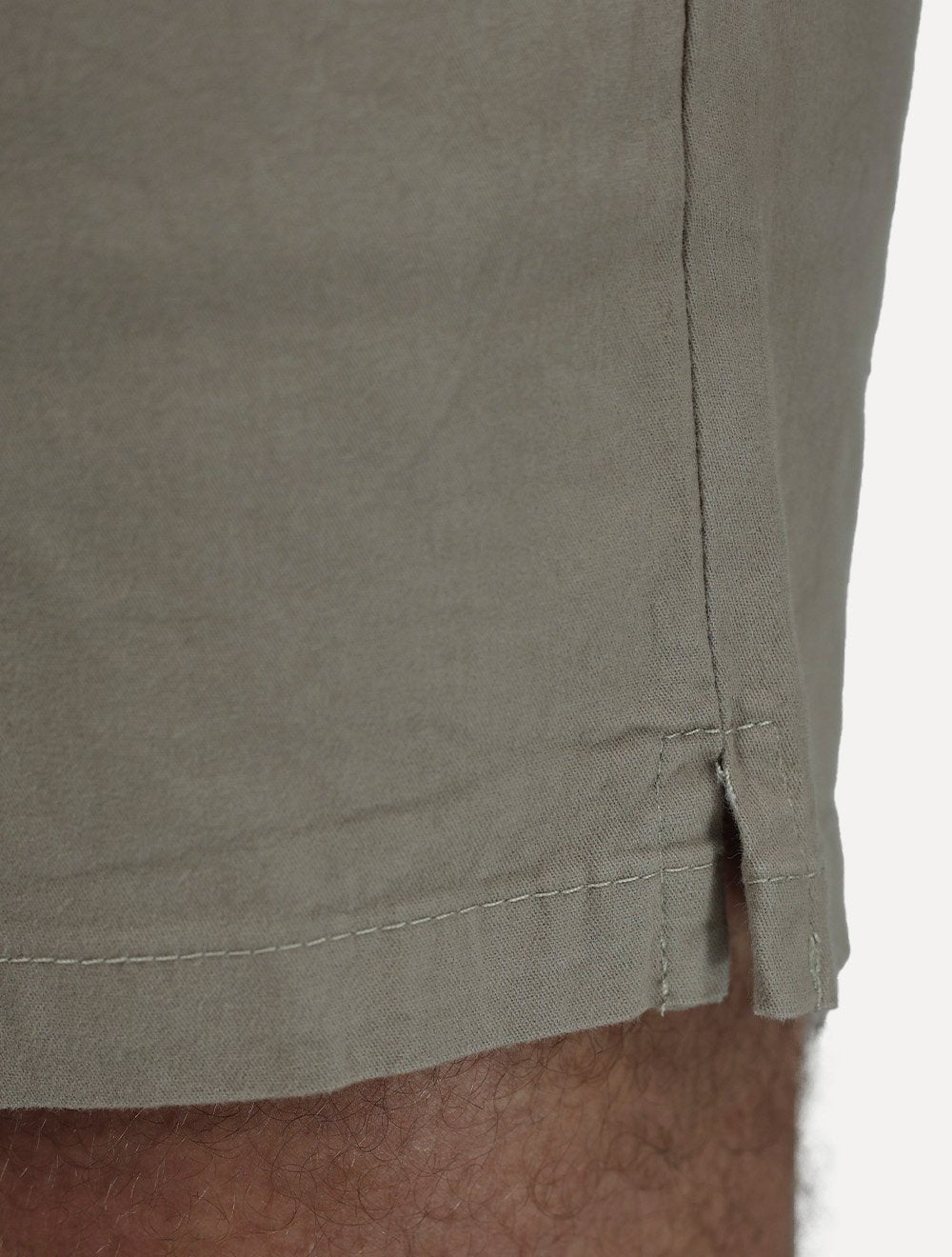Short King & Joe Masculina Sarja Flex Twill Peach Cáqui Escuro