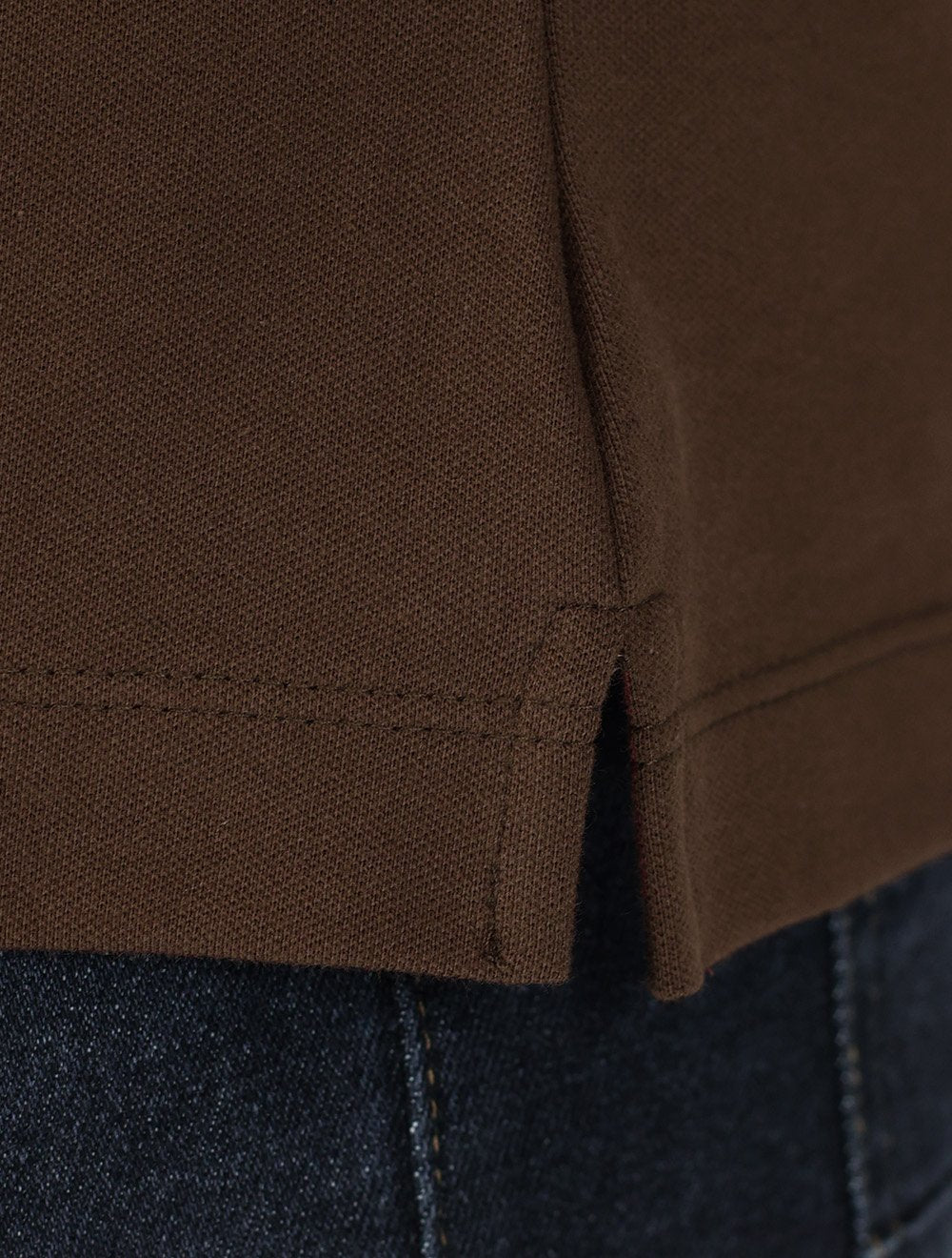 Polo K&J Black Masculina Premium Flex Slim Marron
