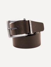 Cinto Ellus Masculino Couro Dupla Face Casual Marrom