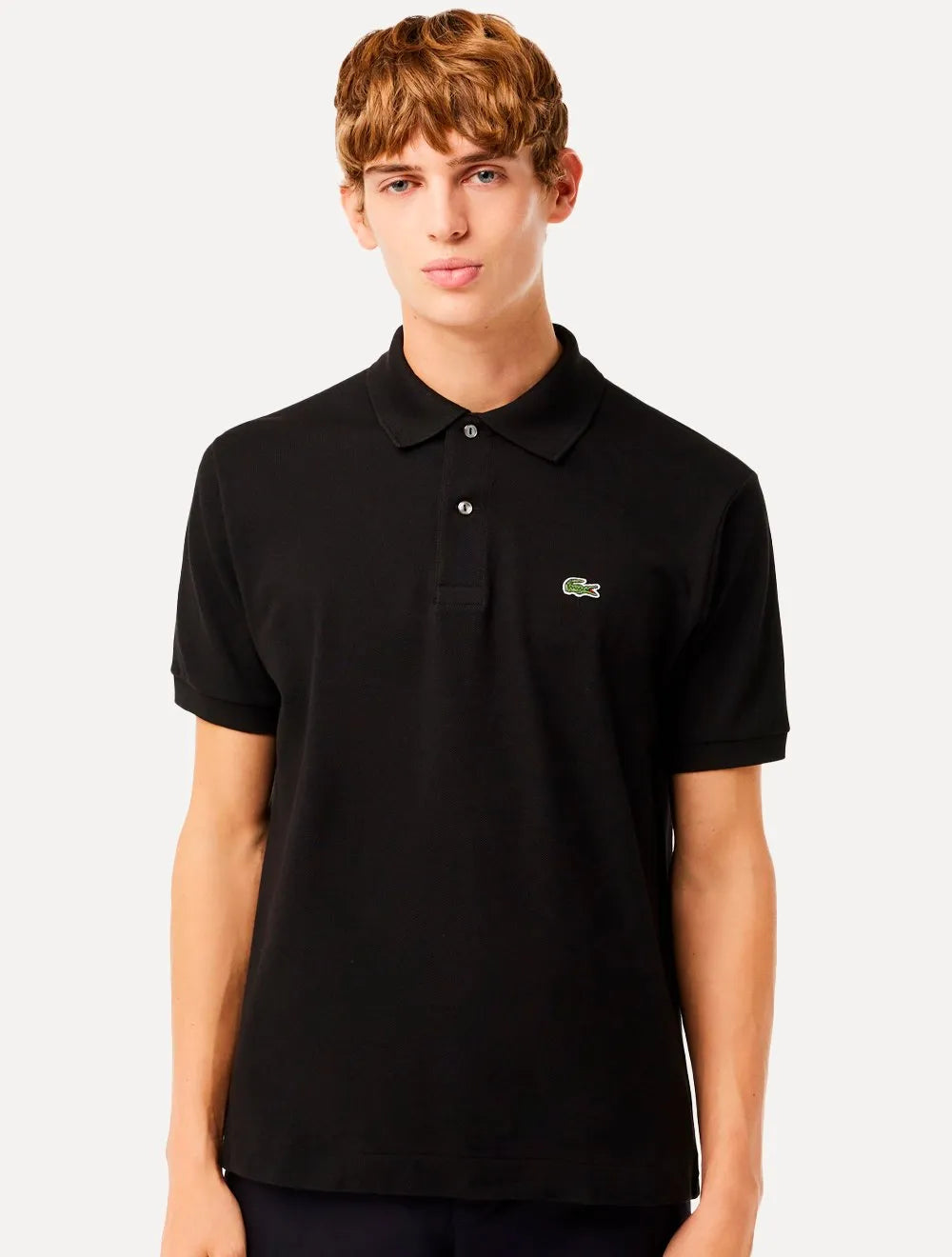 Polo Lacoste Masculina L.12.12 Preta