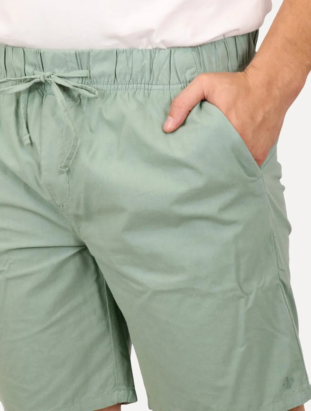 Bermuda Dudalina Masculina Sarja Cordão Algodão Verde Menta
