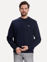 Moletom Lacoste Masculino Crewneck Classic Croco Azul Marinho