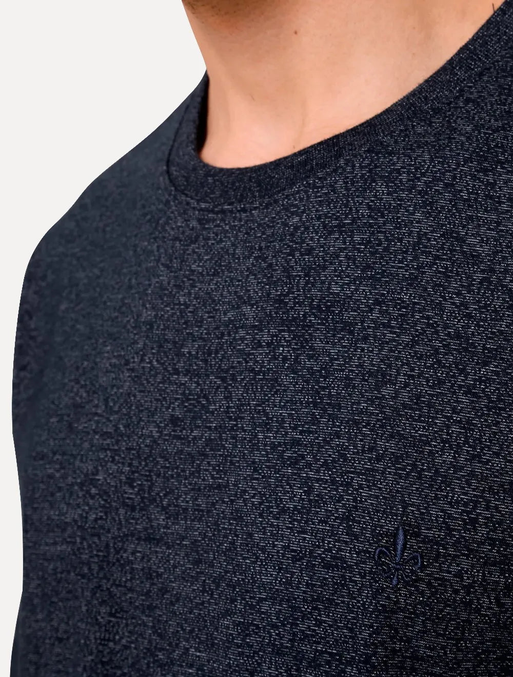 Camiseta Dudalina Masculina Listra Noise Azul Marinho