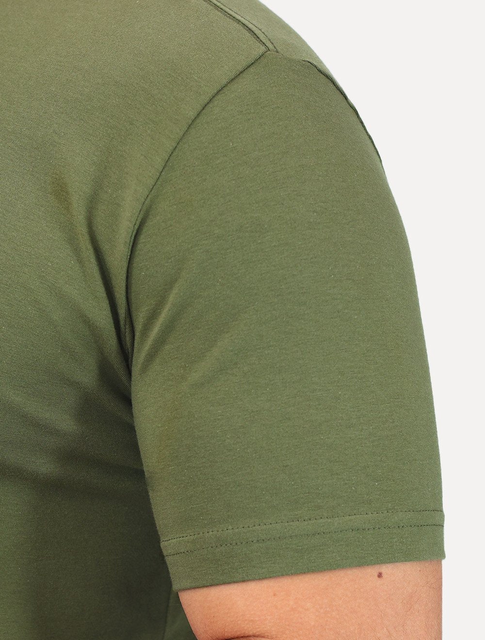 Camiseta King & Joe Masculina Premium Cotton Flex Block Stripe Verde