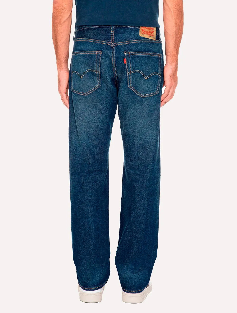 Calça Levis Jeans Masculina 511 Slim Stretch Greenish Azul Escuro