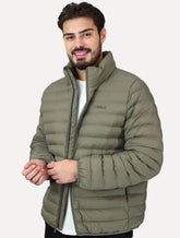 Jaqueta Calvin Klein Masculina Puffer Waterproof Caqui