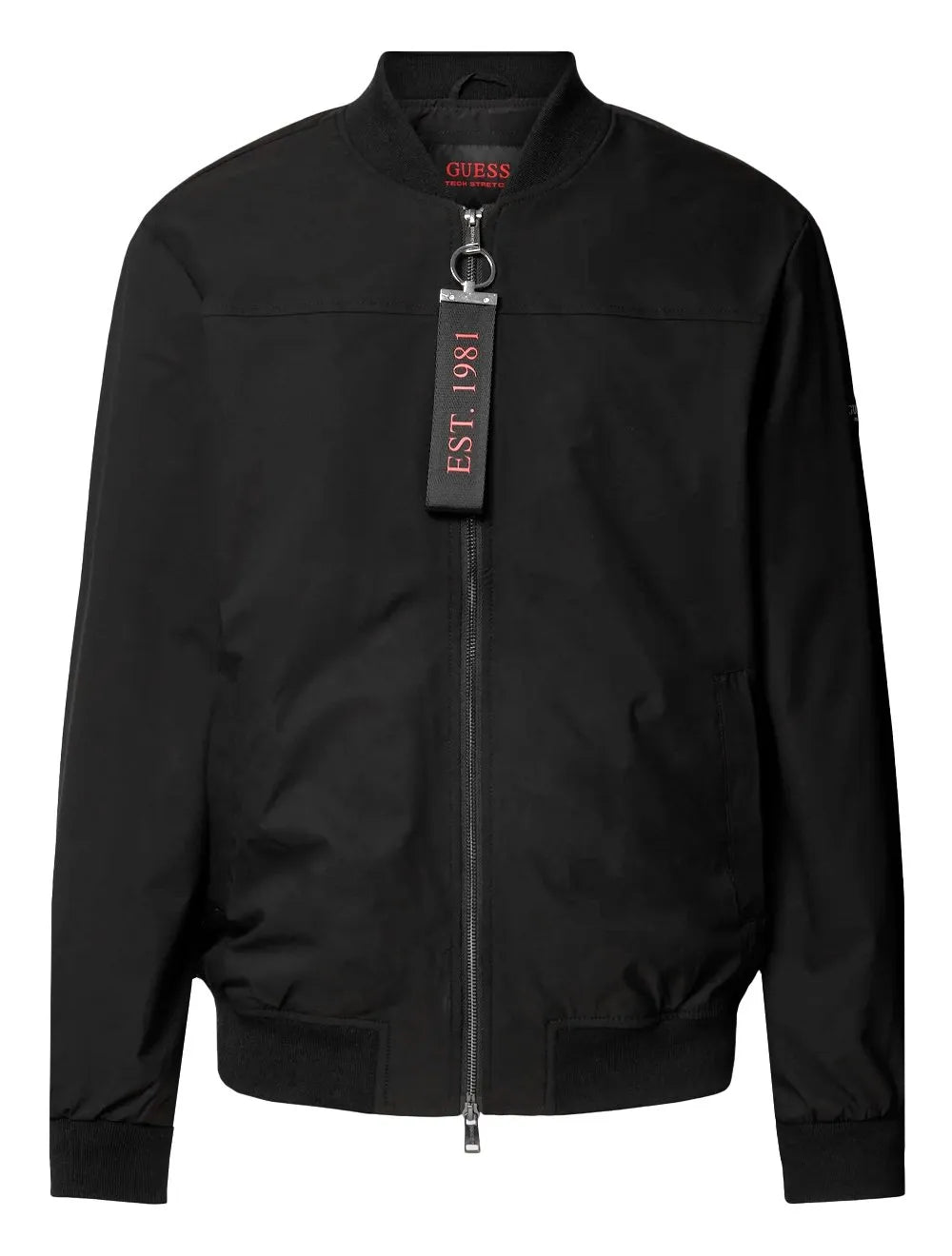 Jaqueta Guess Masculina Relaxed Bomber Comfort Flight Preta