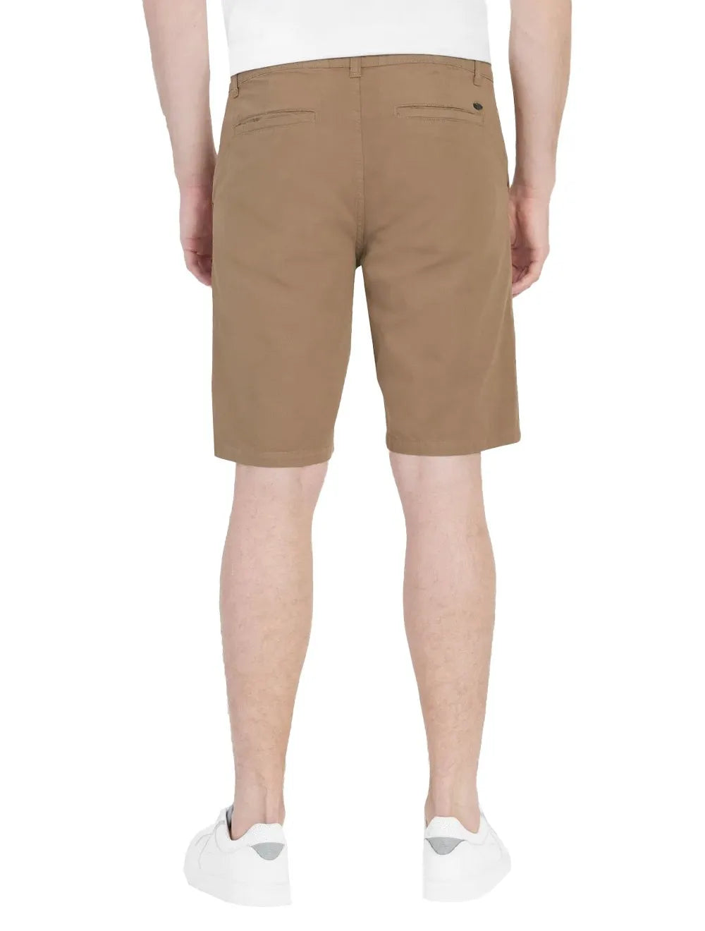 Bermuda Aramis Masculina Chino Color Basica Castor Marrom