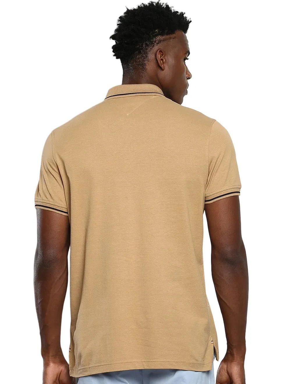 Polo Tommy Hilfiger Athletic Prep Pure Cotton Marrom Claro