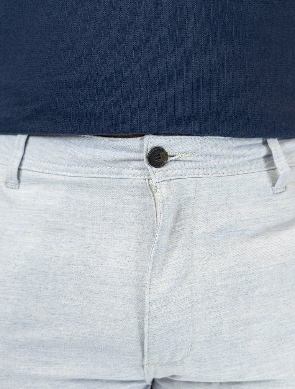 Bermuda King & Joe Masculina Slim Casual Soft Colors Azul Claro