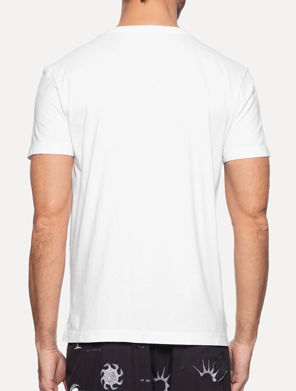 Camiseta Osklen Masculina Slim Stone Rio De Janeiro Serifado Branca
