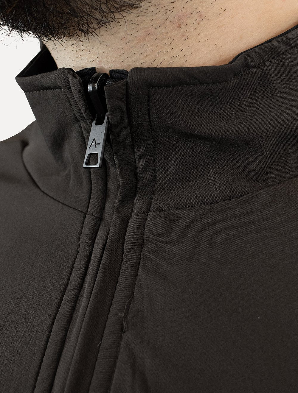 Jaqueta Aramis Masculina Nylon Dupla Face Dark Brown Liquid Repeller Preta
