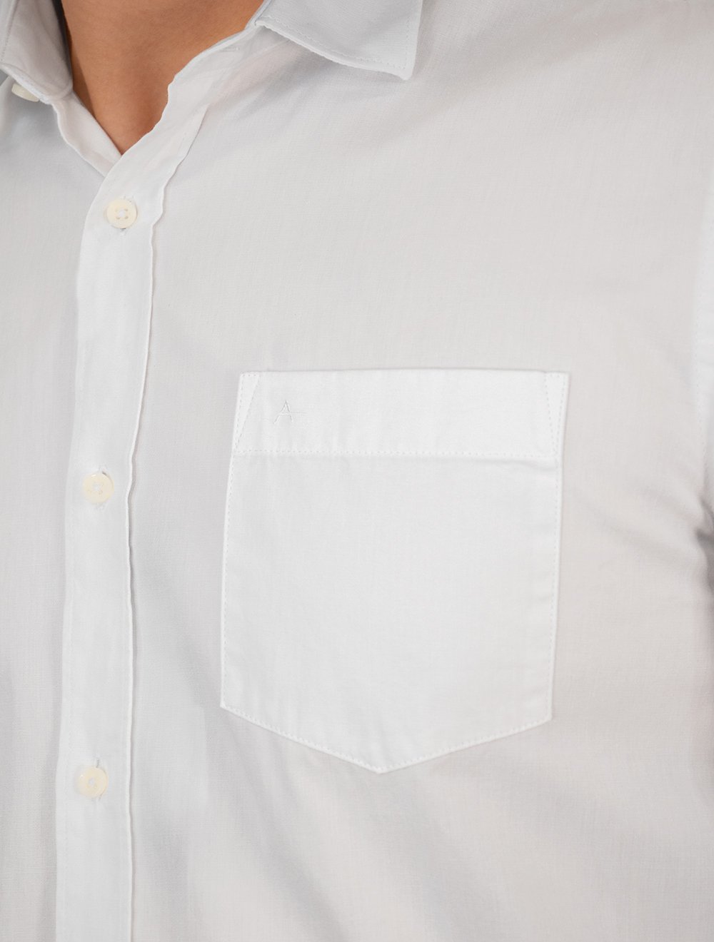 Camisa Aramis Masculina Regular Algodão Lotte Pocket Branca
