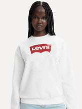 Moletom Levis Feminino Crewneck Batwing Branco