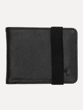 Carteira Reserva Masculina Couro Oslo Parma Elástico Preta