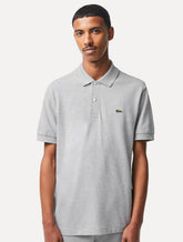 Polo Lacoste Masculina Classic Fit Mescla Azul Claro Mescla