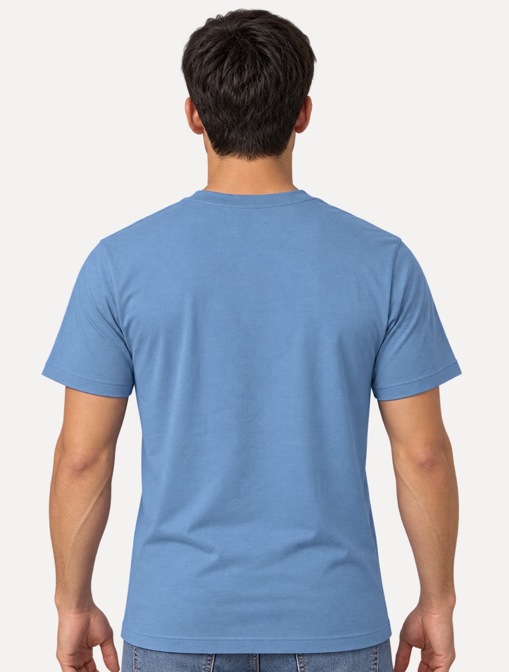 Camiseta Tommy Jeans Masculina Slim Linear Chest Azul
