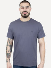 Camiseta Dudalina Masculina Essentials Modal Logo Roxa