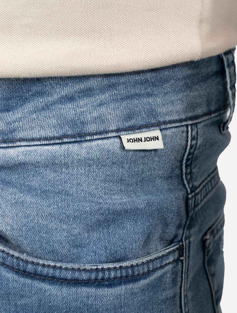 Calça John John Masculina Comfort Slim Davos Azul Claro