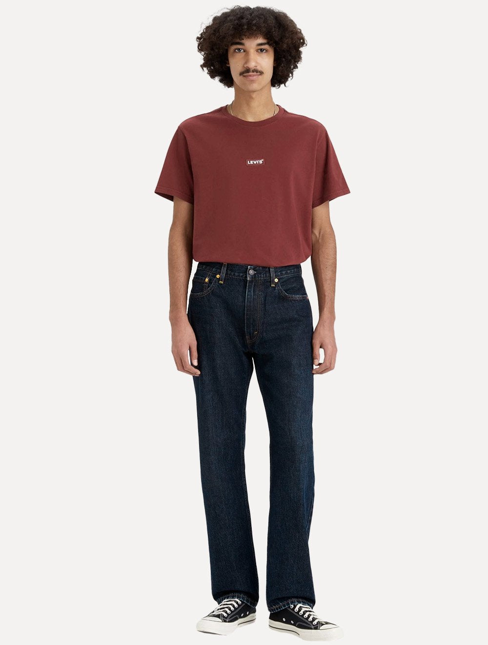 Calça Levis Jeans Masculina 555 Relaxed Straight Jeans Médio