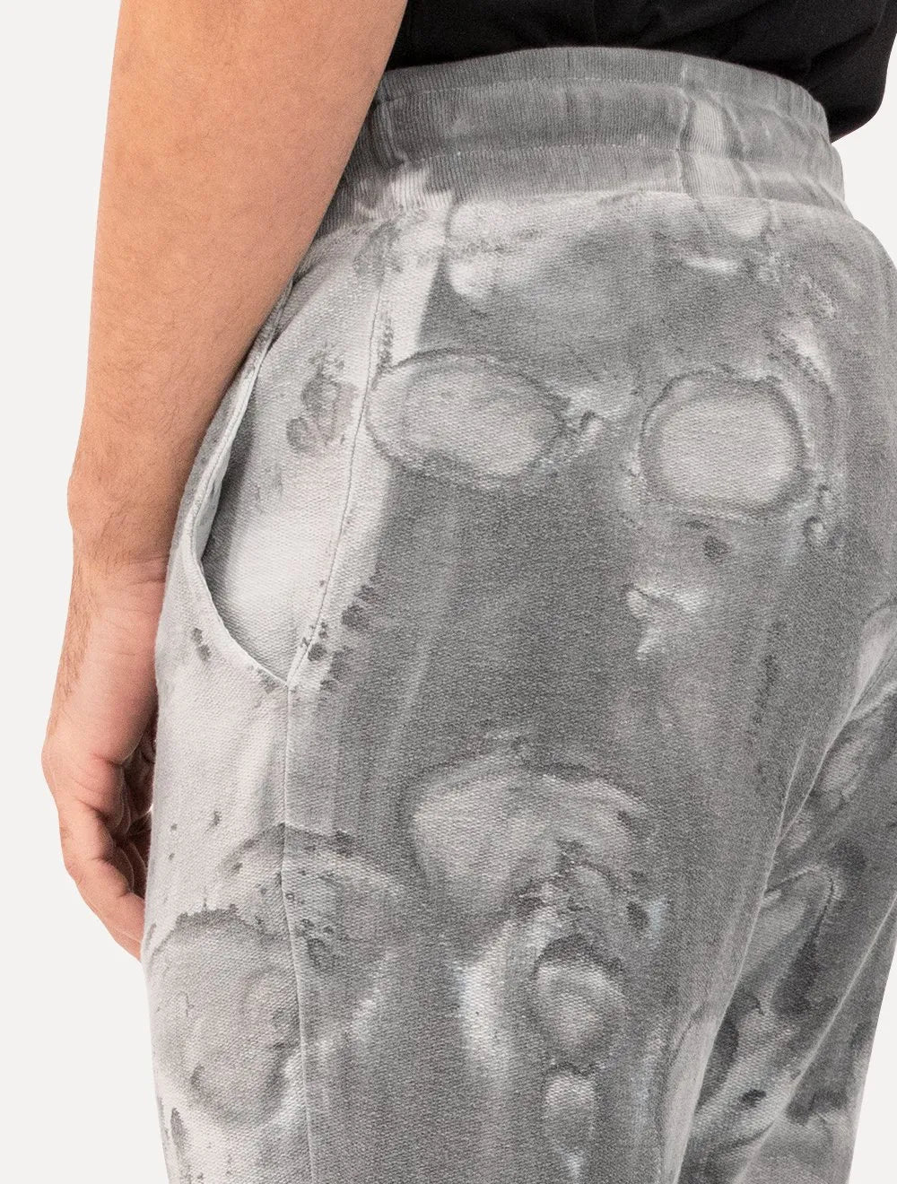 Calça John John Moletom Masculina Regular Splash Cinza Médio