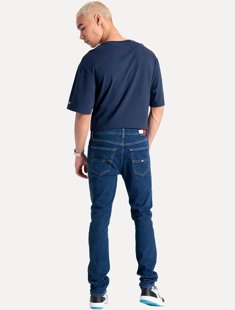 Calça Tommy Jeans Masculina Skinny Simon Denim Azul Médio