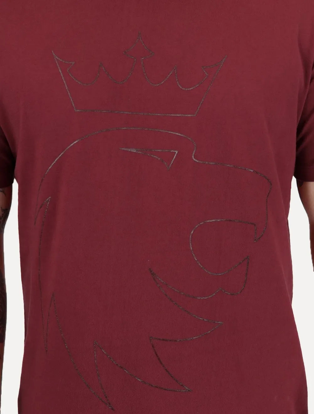 Camiseta Von der Volke Masculina Origineel Outline Crown Marsala