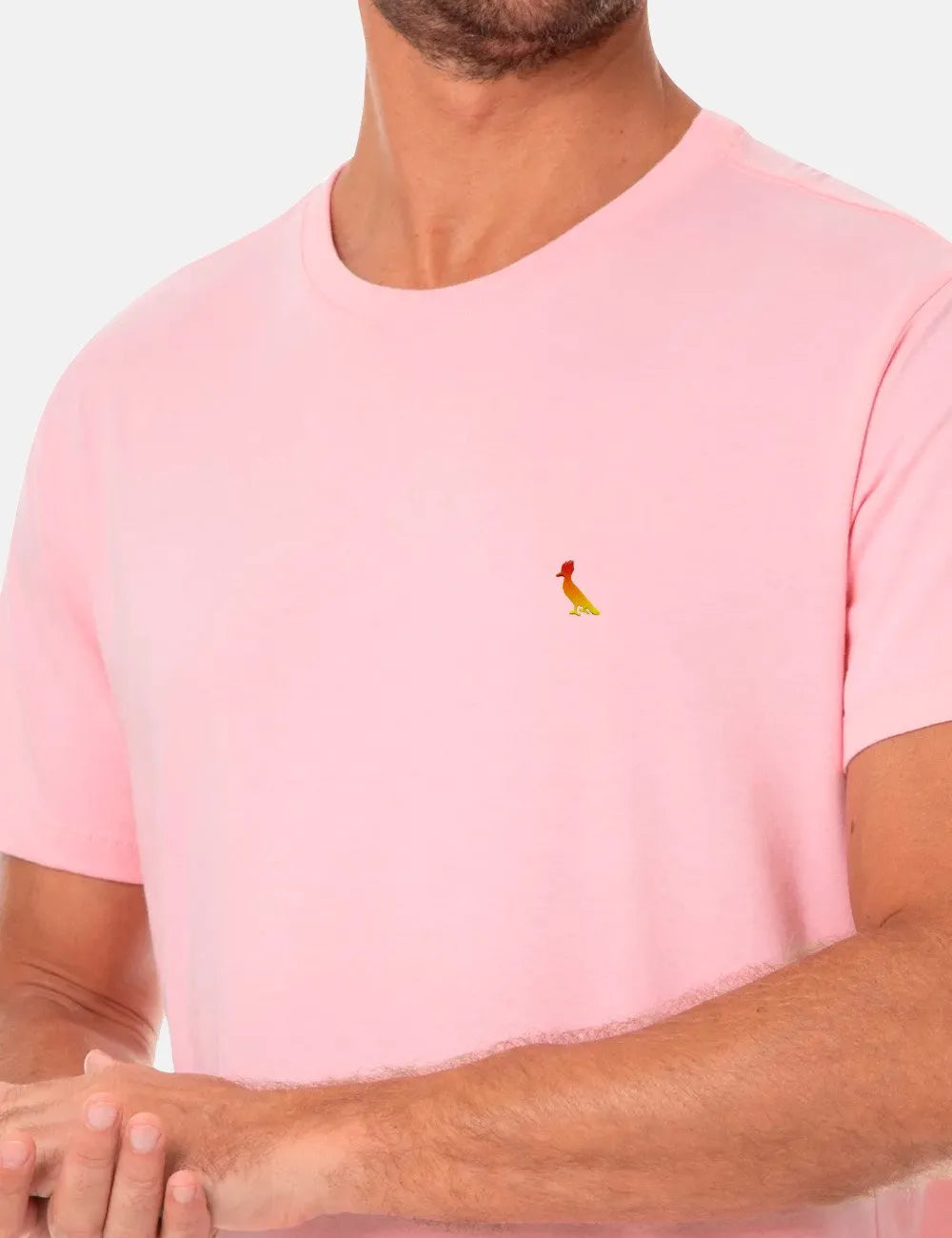Camiseta Reserva Masculina Gradient Woodpecker Rosa Claro