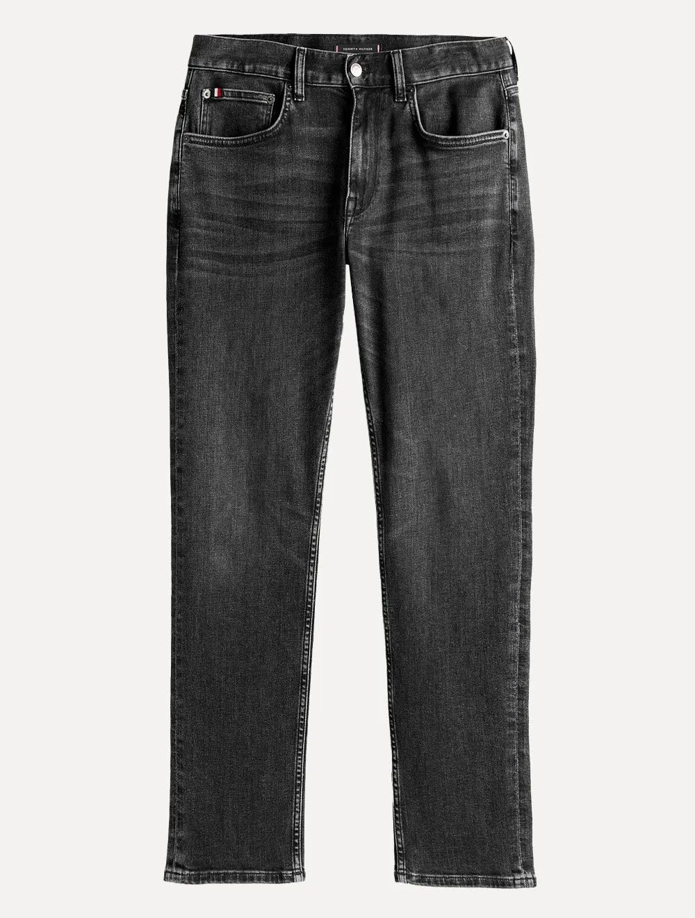 Calça Tommy Hilfiger Jeans Masculina Straight Fit Denton Twain Preta