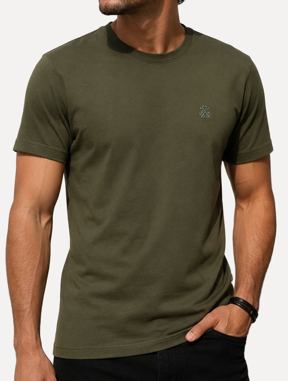 Camiseta John John Masculina Slim Fit One Verde Militar