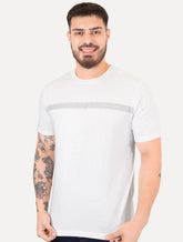 Camiseta Calvin Klein Masculina Line Rubber Logo Branca