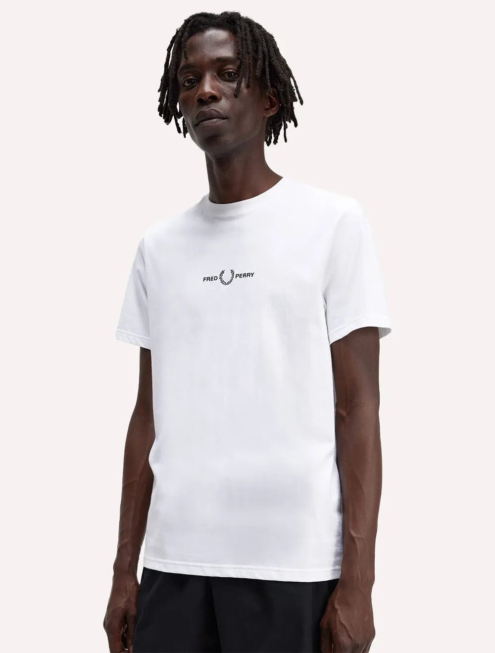 Camiseta Fred Perry Masculina Regular Embroidered Graphic Branca