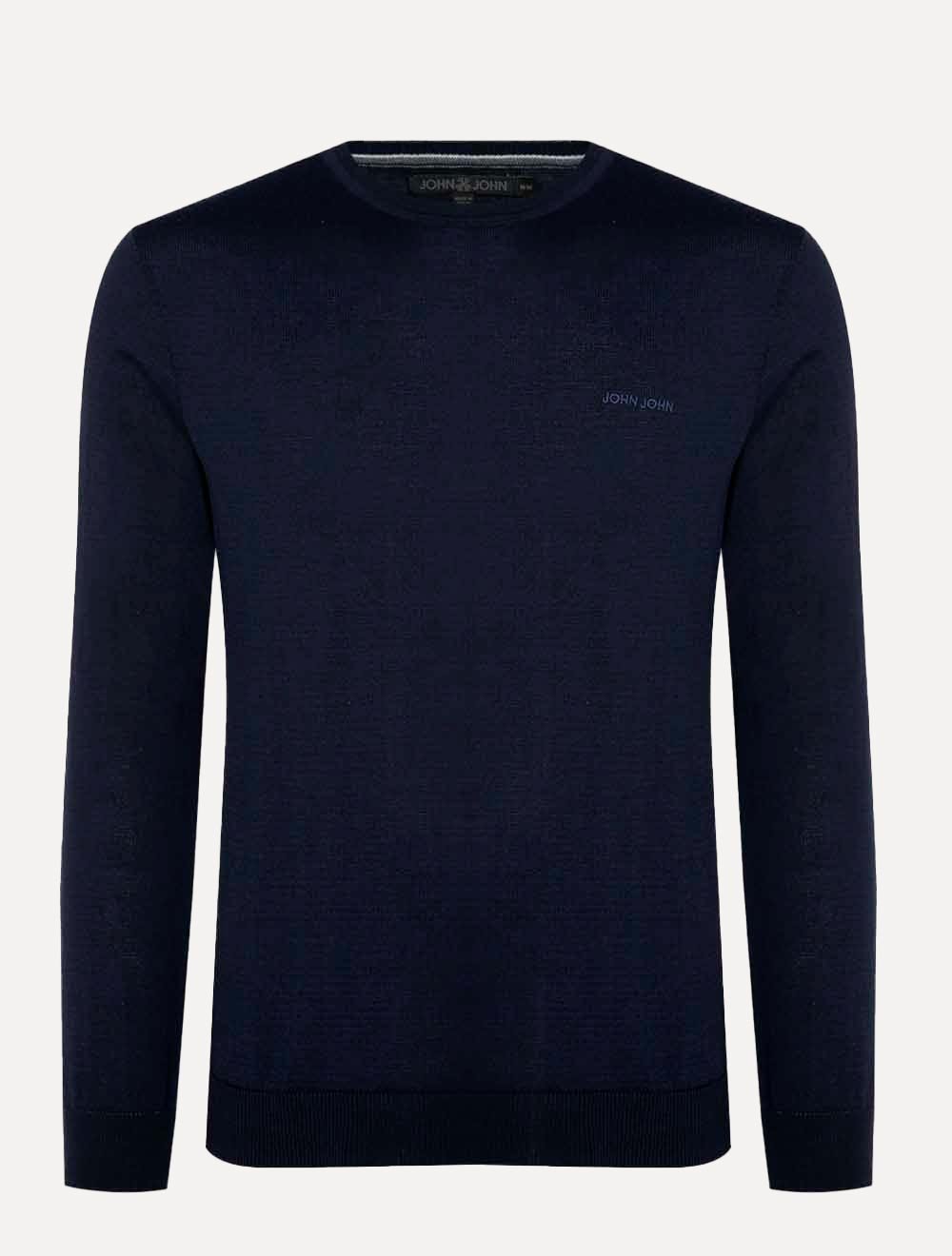 Suéter John John Masculino Tricot New Basic Azul Marinho