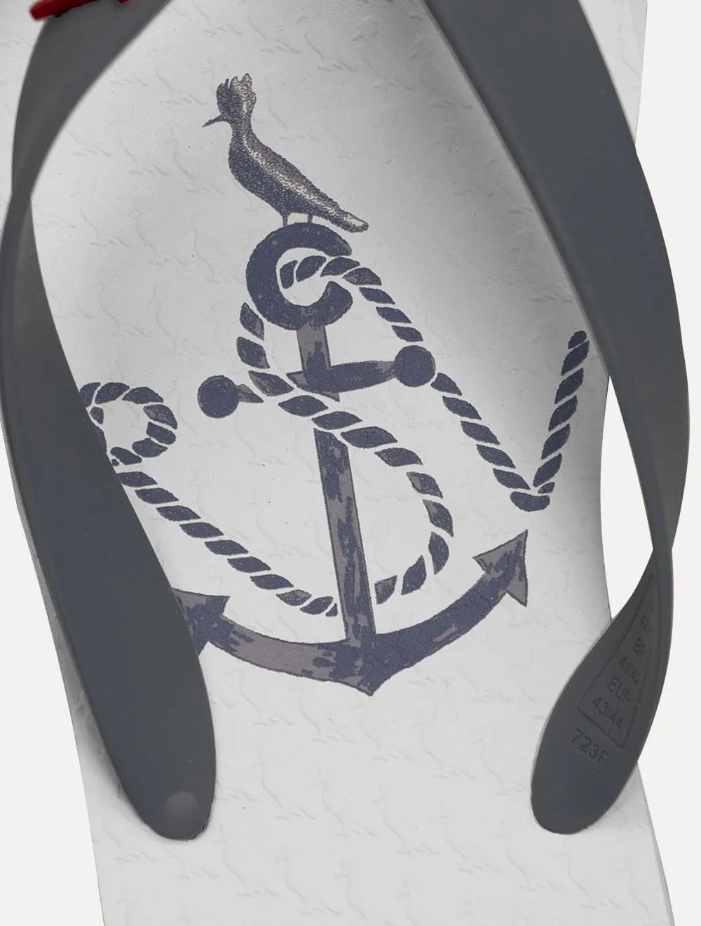 Chinelo Reserva Navy Anchor Branco