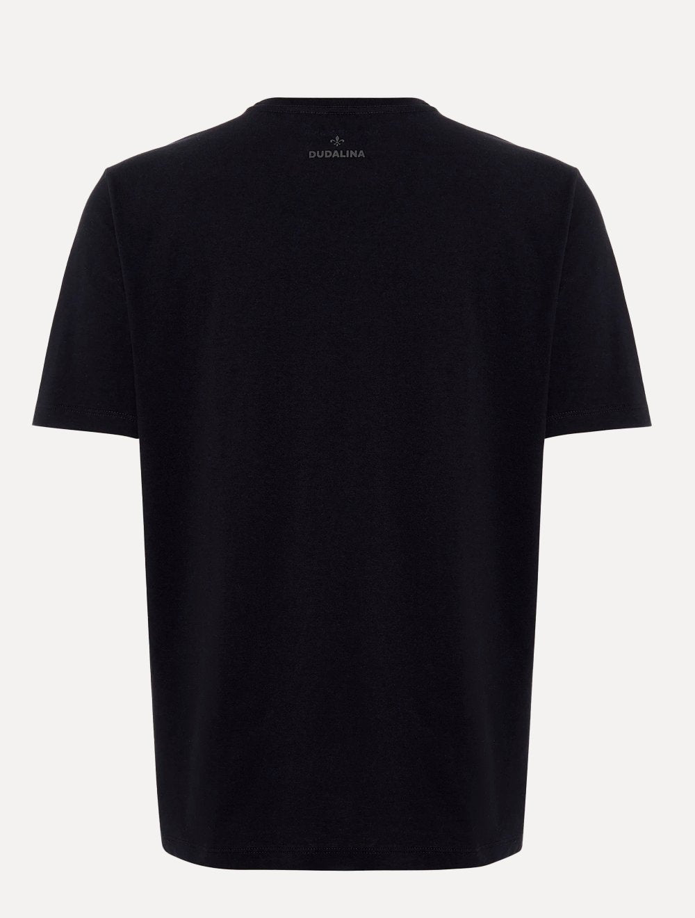 Camiseta Dudalina Masculina Regular Rubber Center Preta