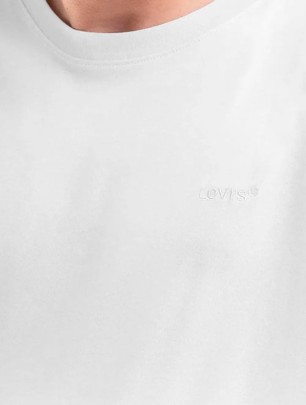 Camiseta Levis Masculina Standard Fit Pima Mono Logo Branca