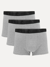 Cueca Reserva Masculina Boxer Grey Woodpecker Cotton Cinza Mescla Pack 3UN