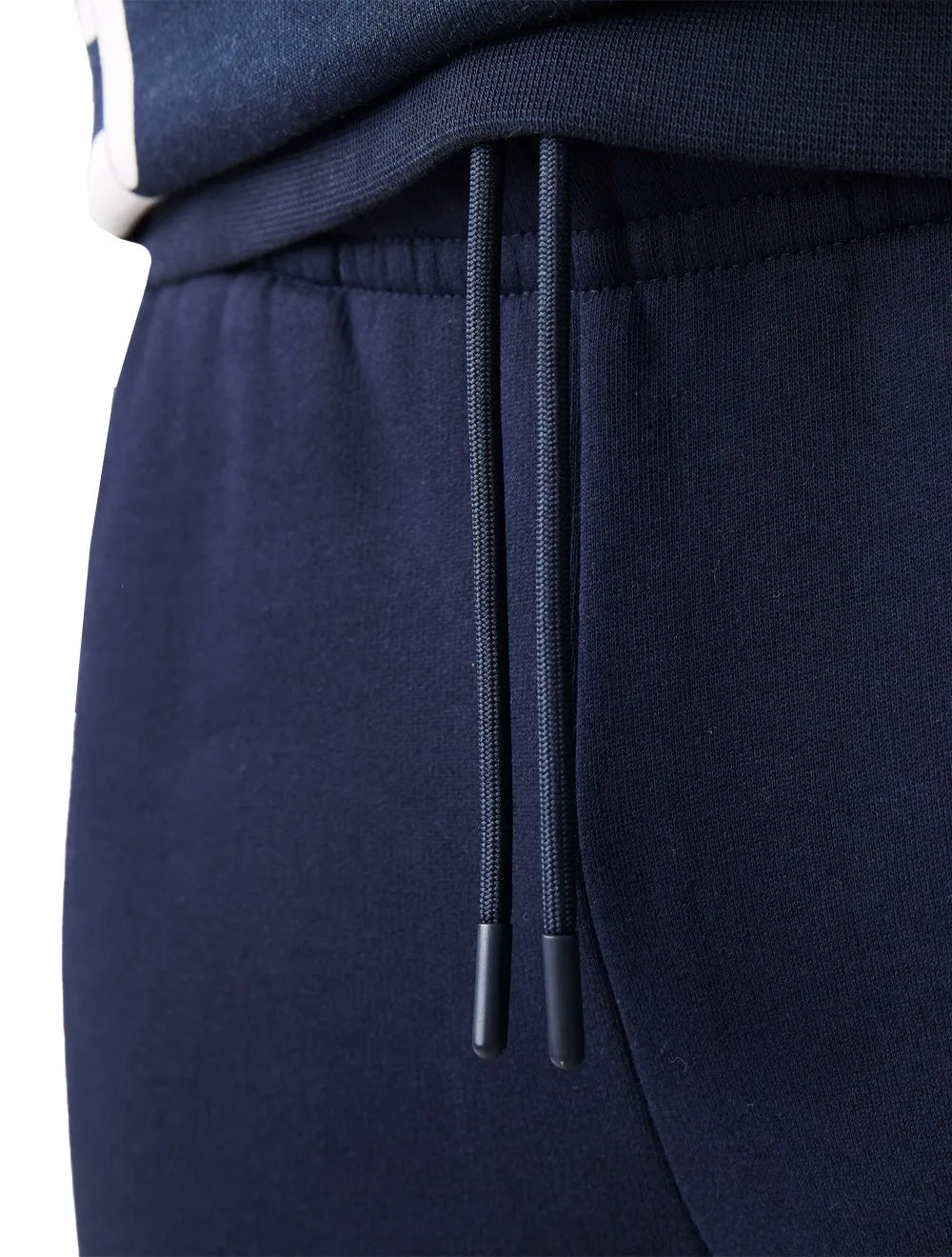 Calça Lacoste Moletom Masculina Side Sash Brand Recorte Azul Marinho