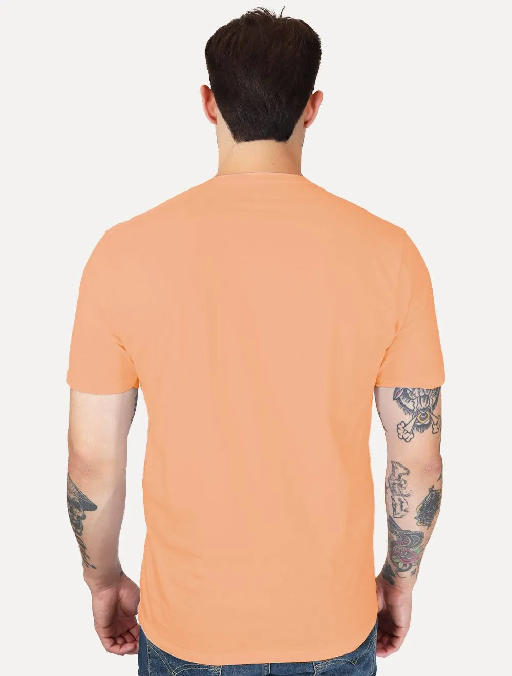 Camiseta Dudalina Masculina Essentials Modal Logo Laranja