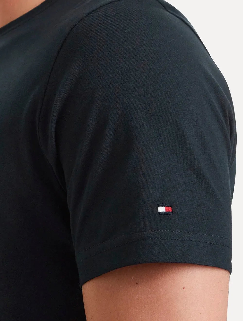 Camiseta Tommy Hilfiger Masculina Flag Small Box Azul Marinho