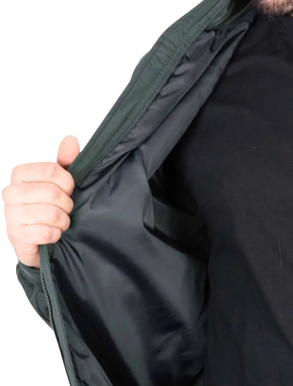 Jaqueta Aramis Masculina Nylon e Malha Bomber Liquid Repeller Verde Militar