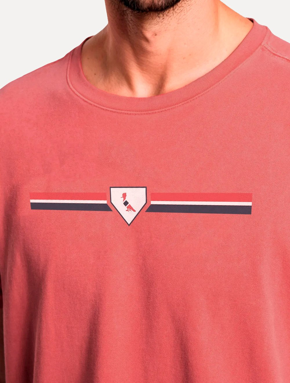 Camiseta Reserva Masculina Bust Shield SPFC Vermelha