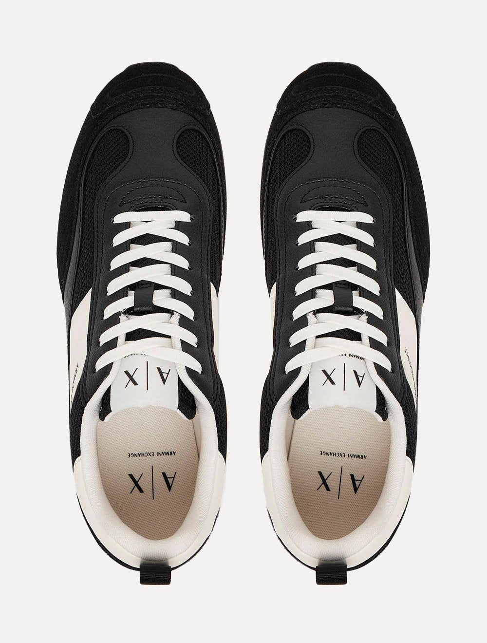 Tênis Armani Exchange Masculino Suede Sneaker Preto