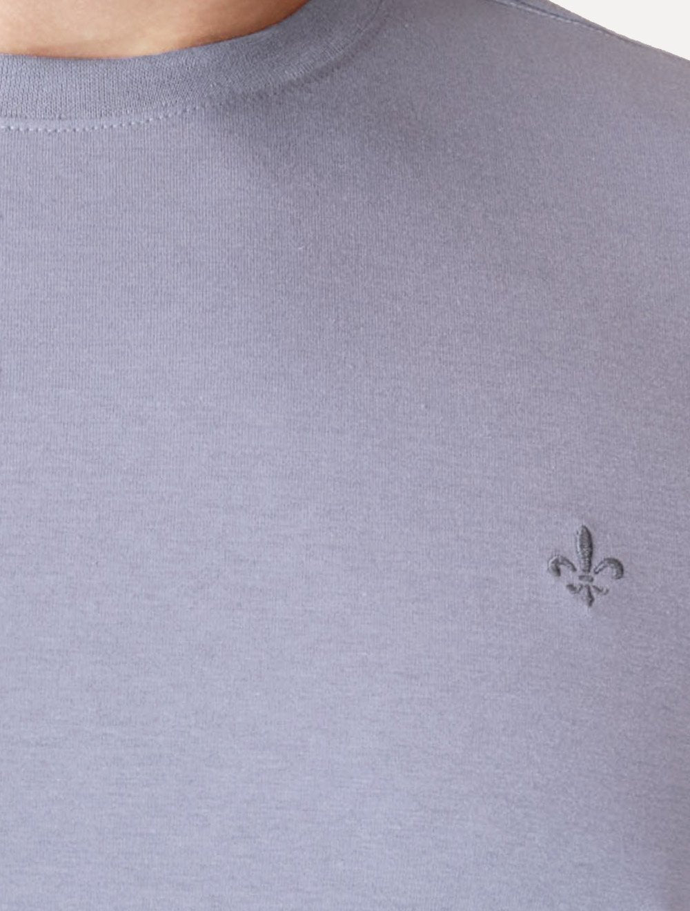 Camiseta Dudalina Masculina Essentials Modal Logo Lilás