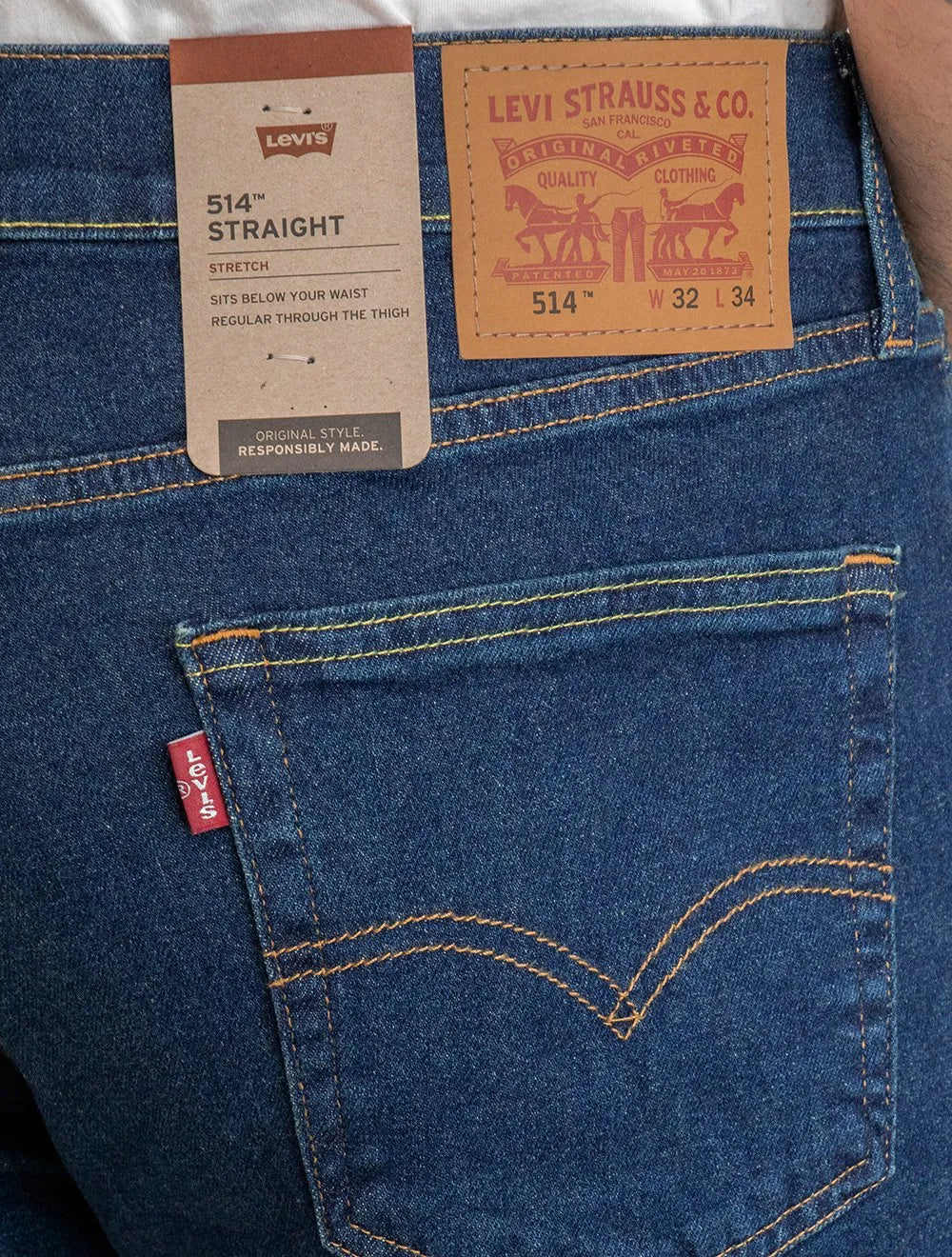 Calça Levis Jeans Masculina 510 Skinny Stretch Classic Azul