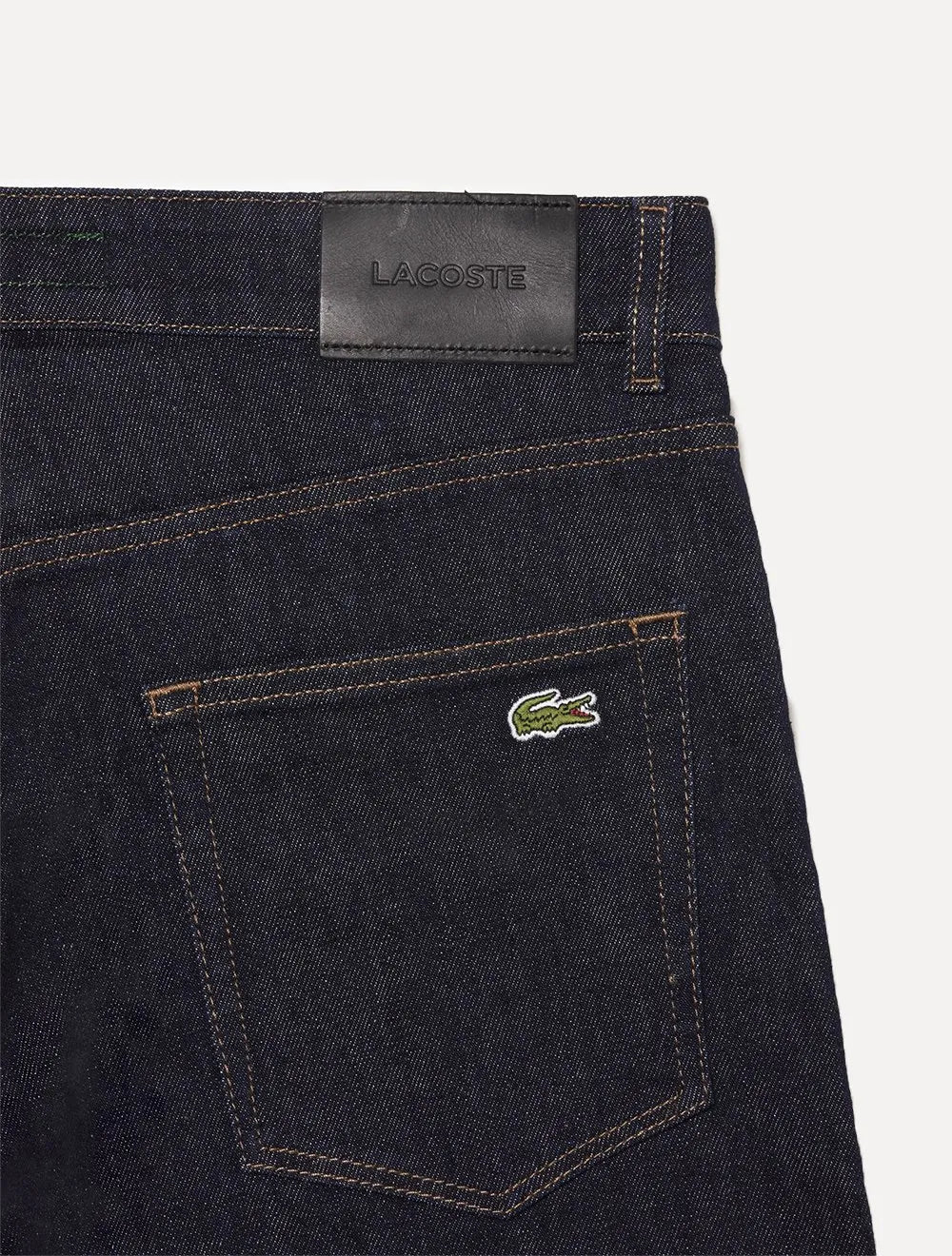 Calça Lacoste Masculina Jeans Classic Slim Fit Azul Marinho