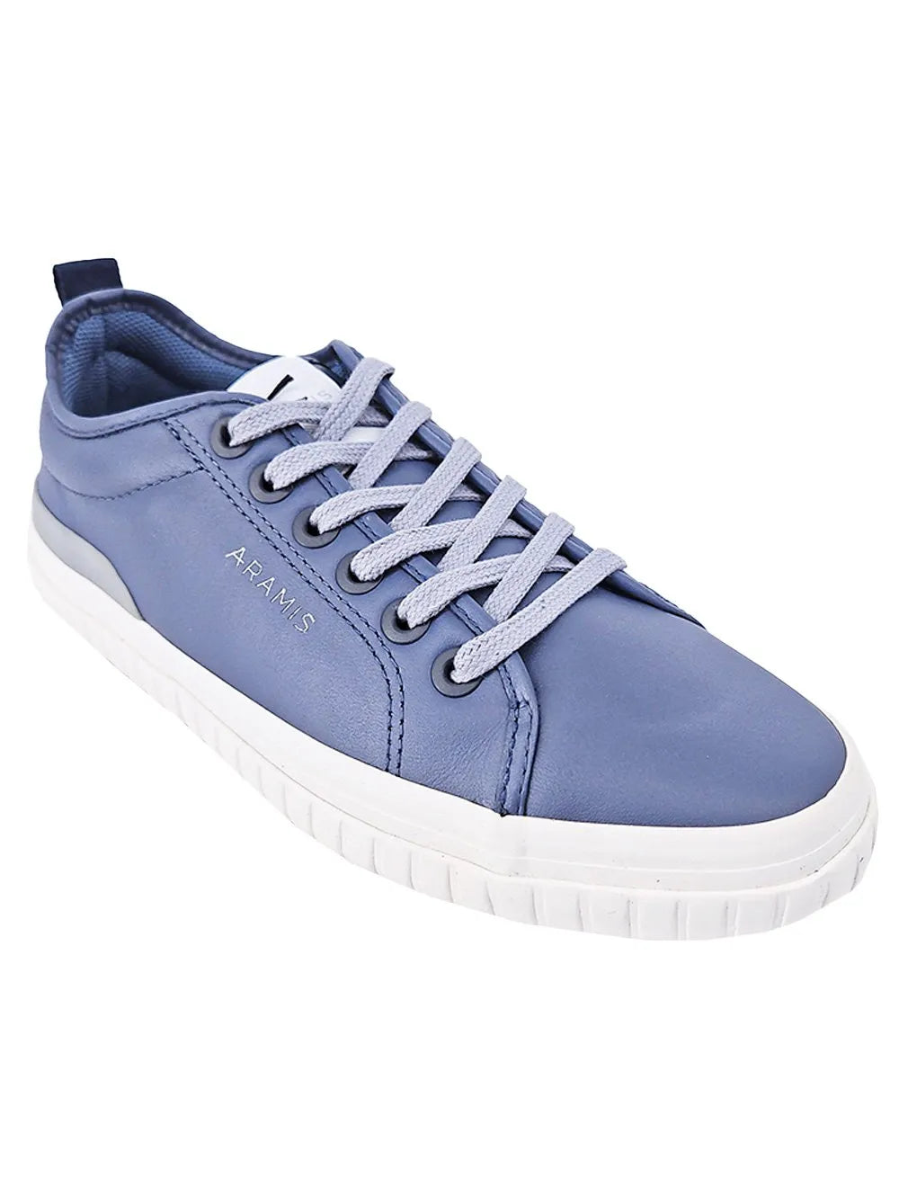 Tênis Aramis Masculino Couro Recortes Deep Leather Azul Índigo