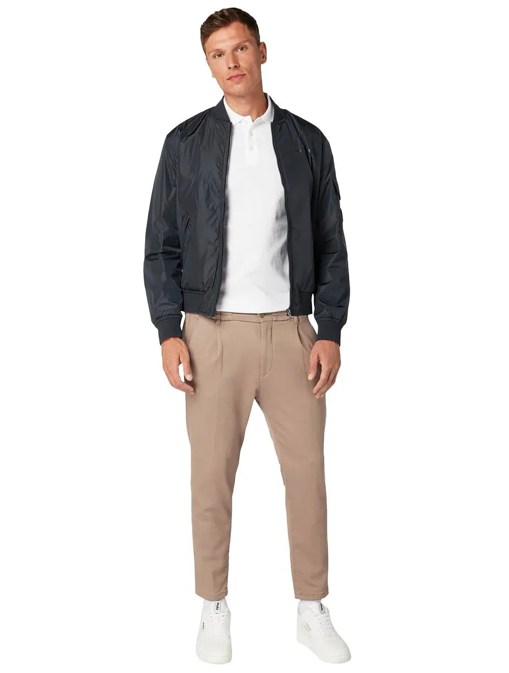 Jaqueta Tommy Hilfiger Masculina Varsity Bomber Azul Marinho